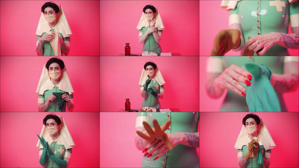 Joi Nurse And A Lot Of Medical Gloves