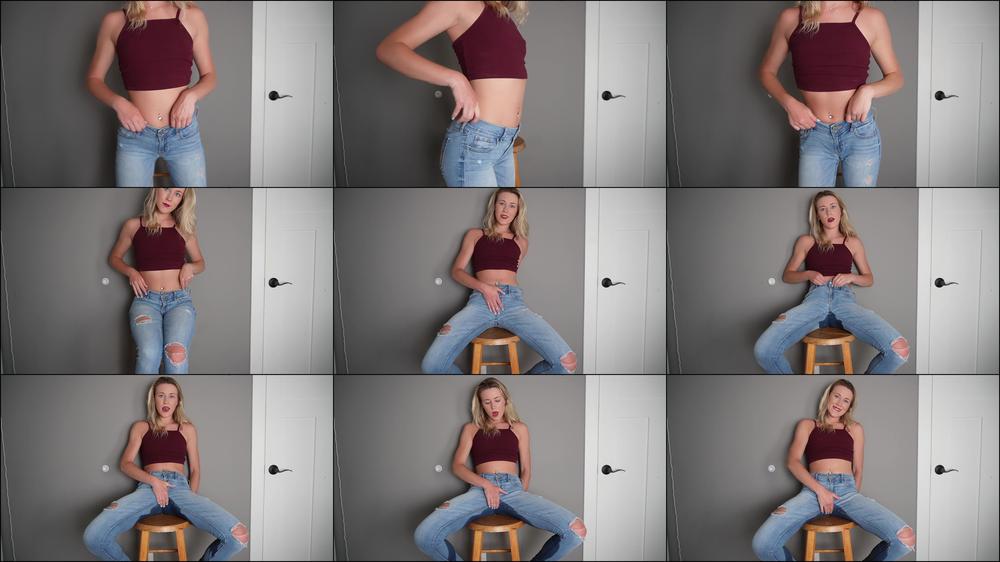 Showing Off My Petite Body Before Wetting My Jeans