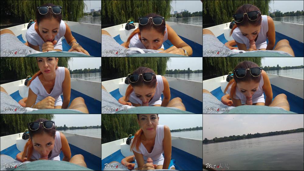 Wet Kelly Public Blowjob In A Boat
