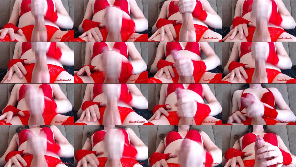 Stephie Scarlet Extreme Close Up Jerk Off