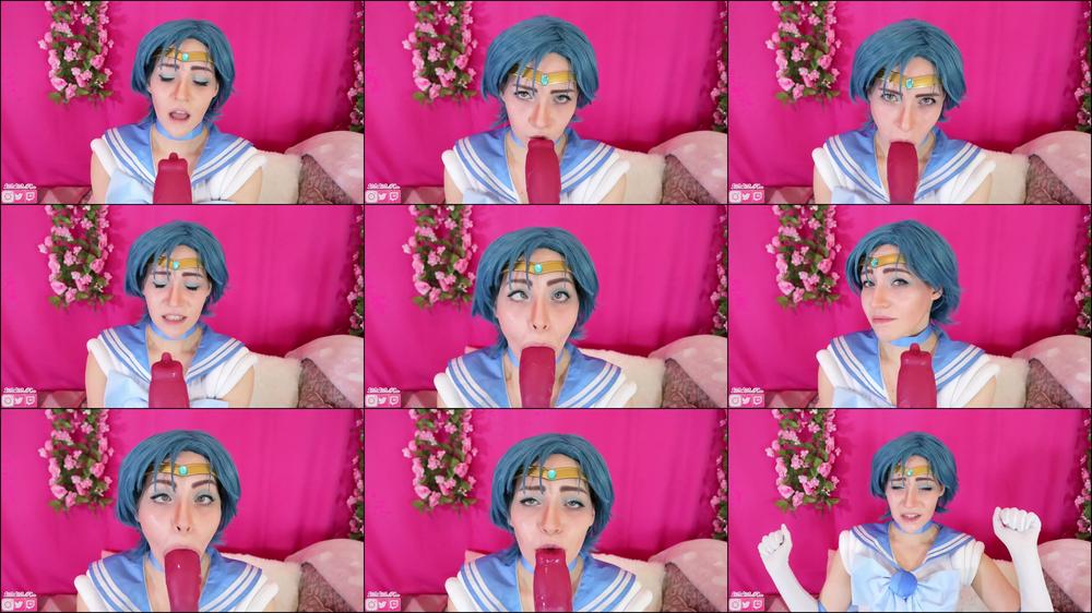 Sailor Mercury's Ahegao Blowjob