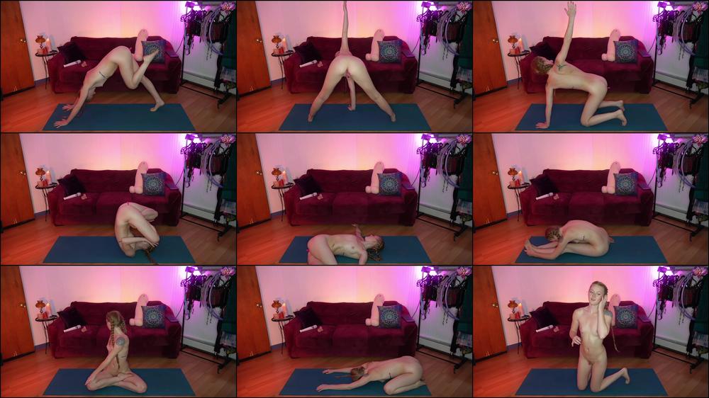 Nude Yoga With Lush In Ass And Pussy