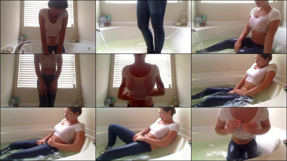 Wet Clothes In The Tub Cum