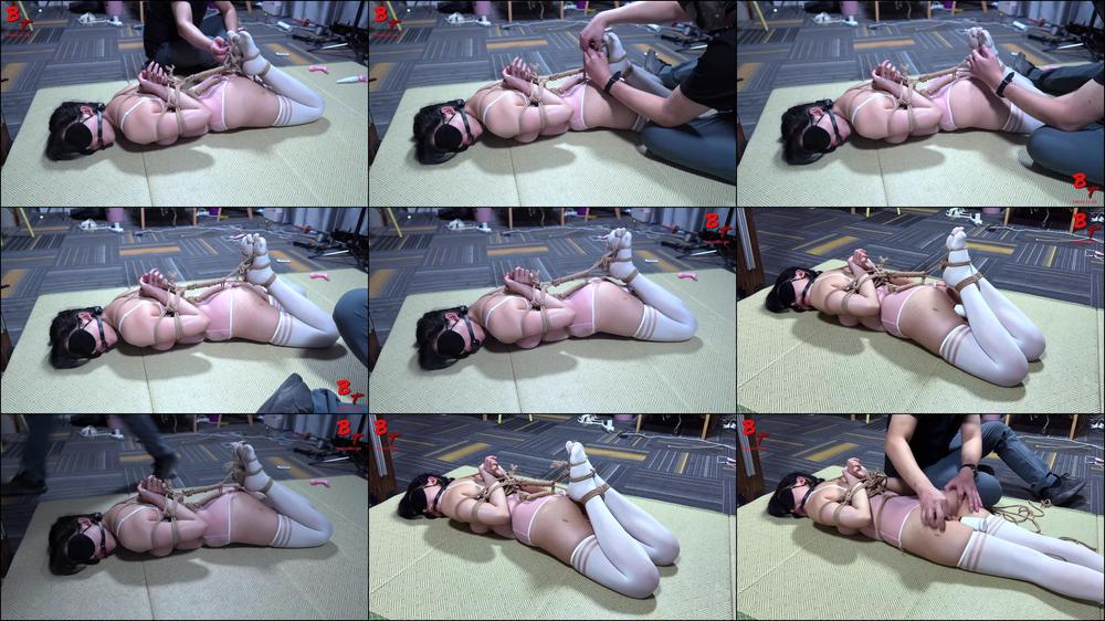 Bondage Girl Hogtied Struggling
