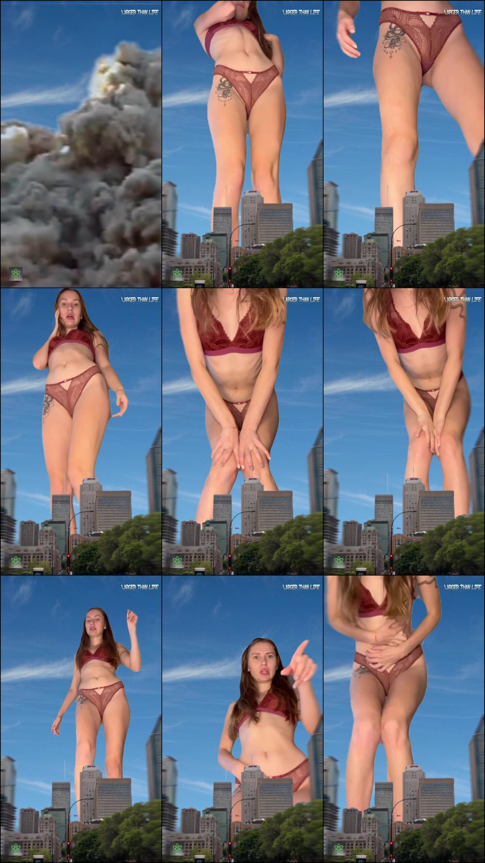 Giantess Nelly in Unstoppable Giantess Growth SFX