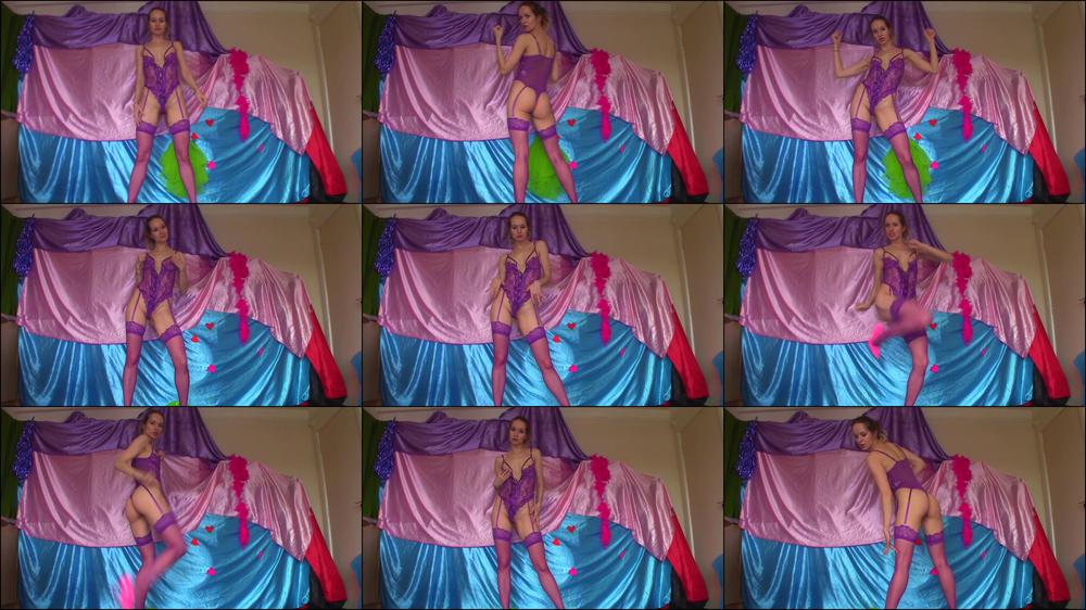 Purple Lingerie Self Defense Ballbust