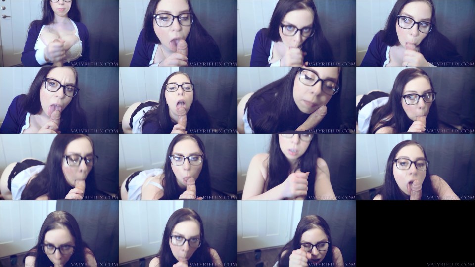 Valyrie Lux Nerdy Natural Pov Blowjob Cum On Glasses