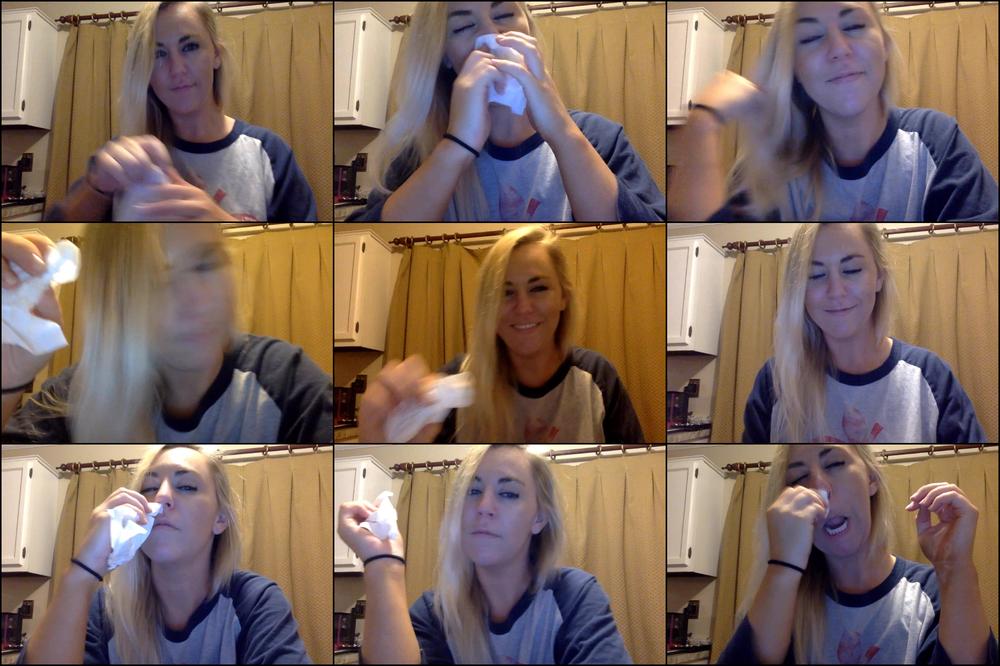 PICKING AND BLOWING MY NOSE TRUMPET ** TISSUE SNOWBALL