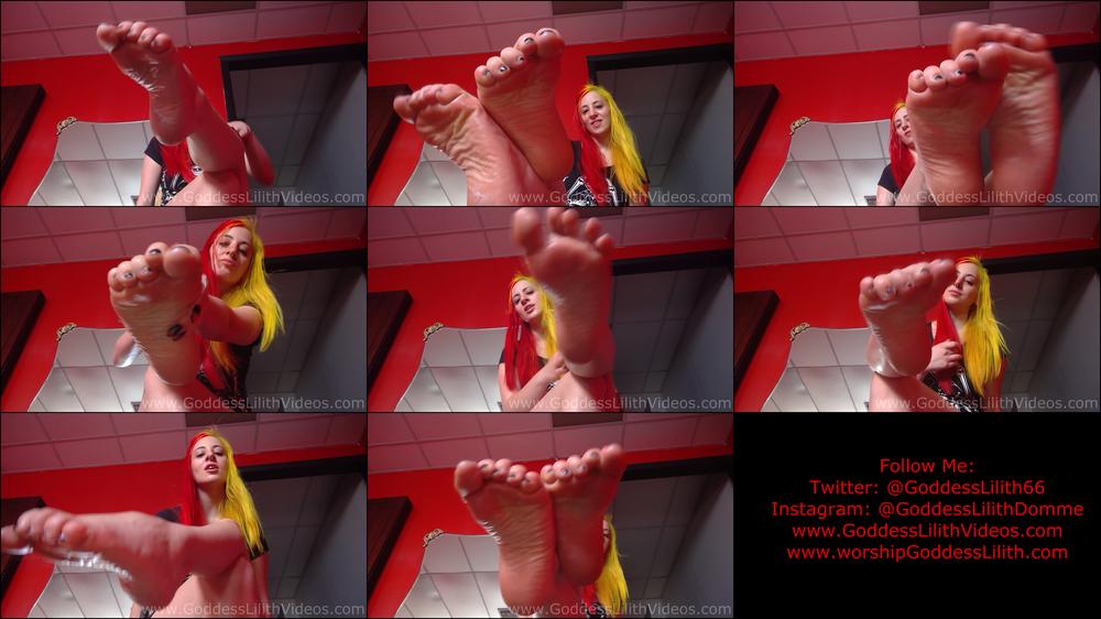 Goddess Lilith Oily Feet Worship Pov