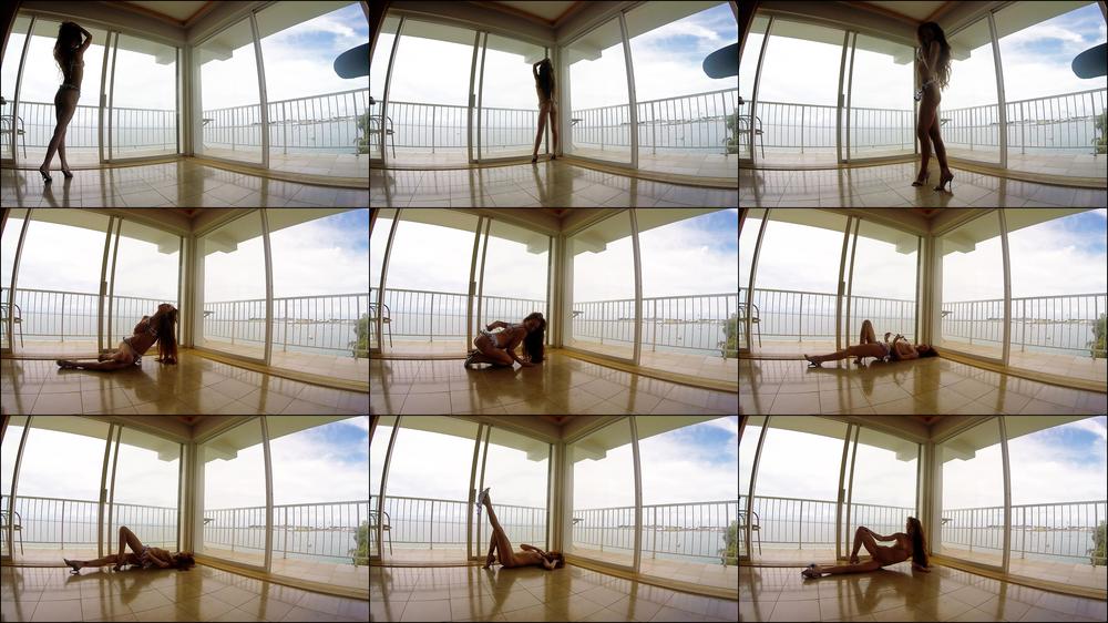 Redhead Strips Naked in Hotel w View - October 05, 2015