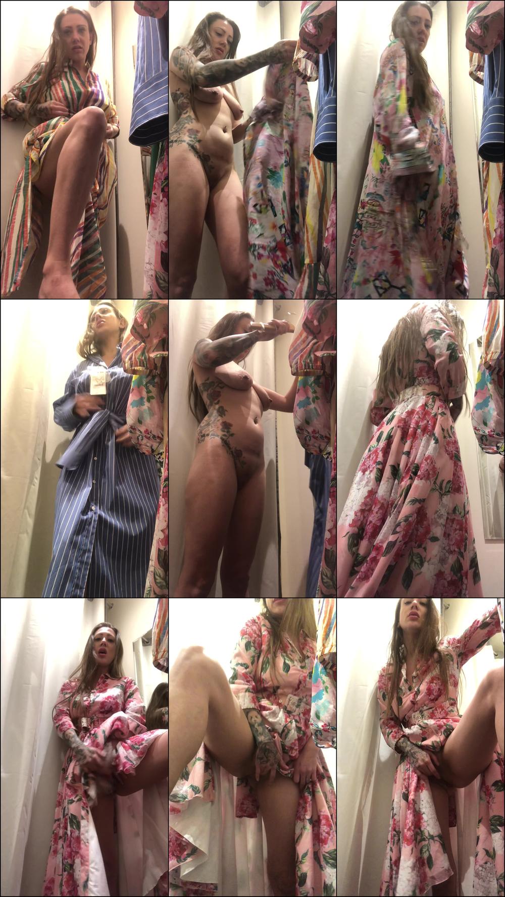 Pussy Play Fitting Room, Wanking in clothes I don't buy