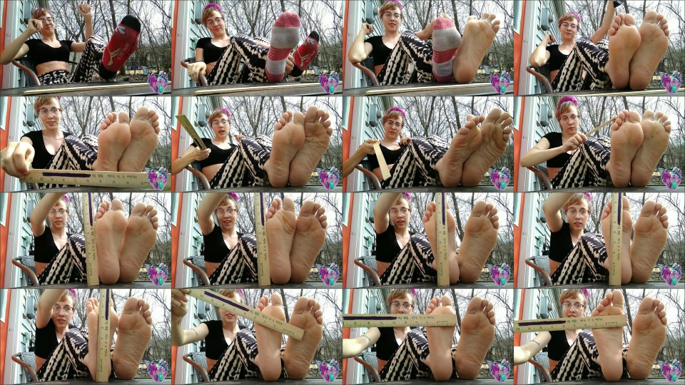 Princessbellasoles Measuring My Big Feet