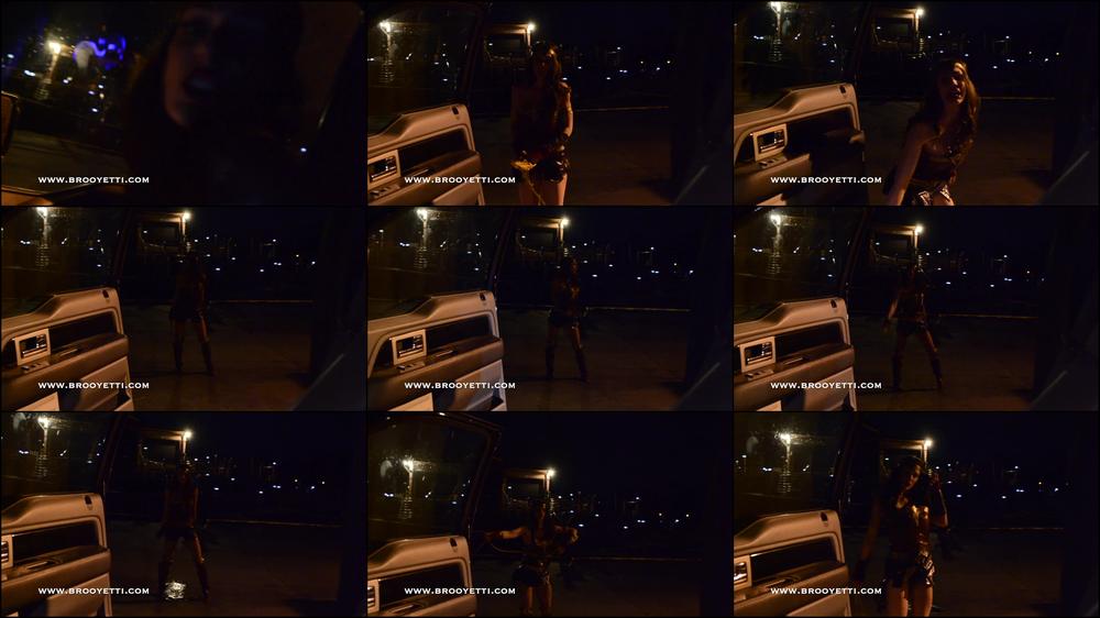 WONDER WOMAN PEES OUTSIDE