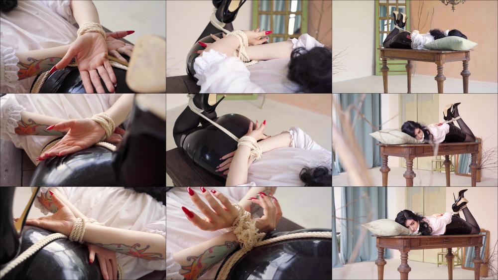 Rope Bondage On The Table