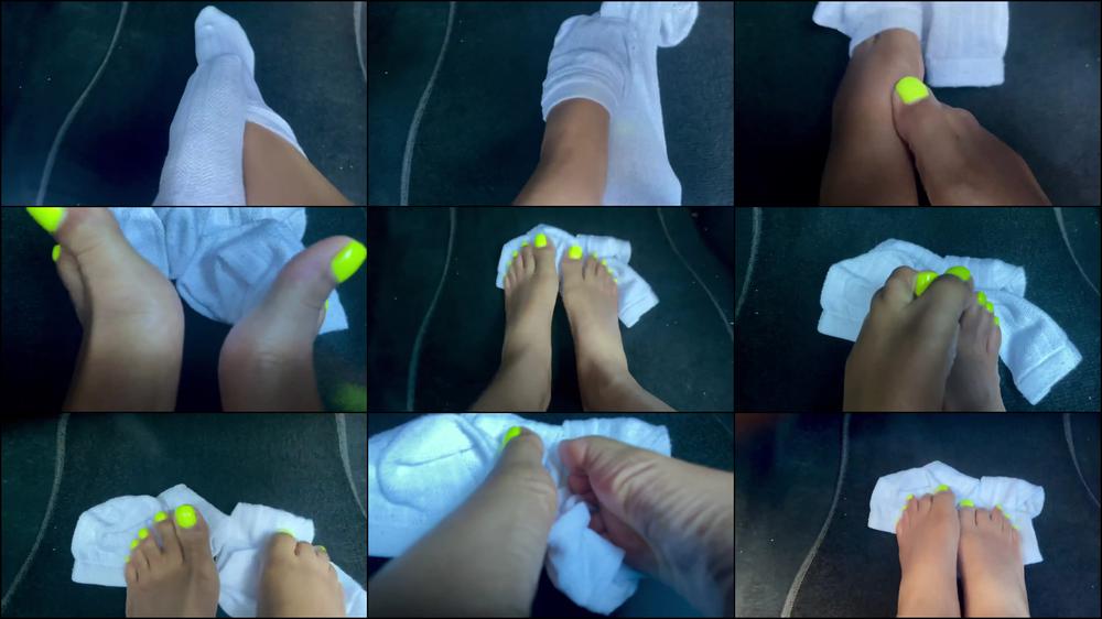 Removing My Socks In The Car