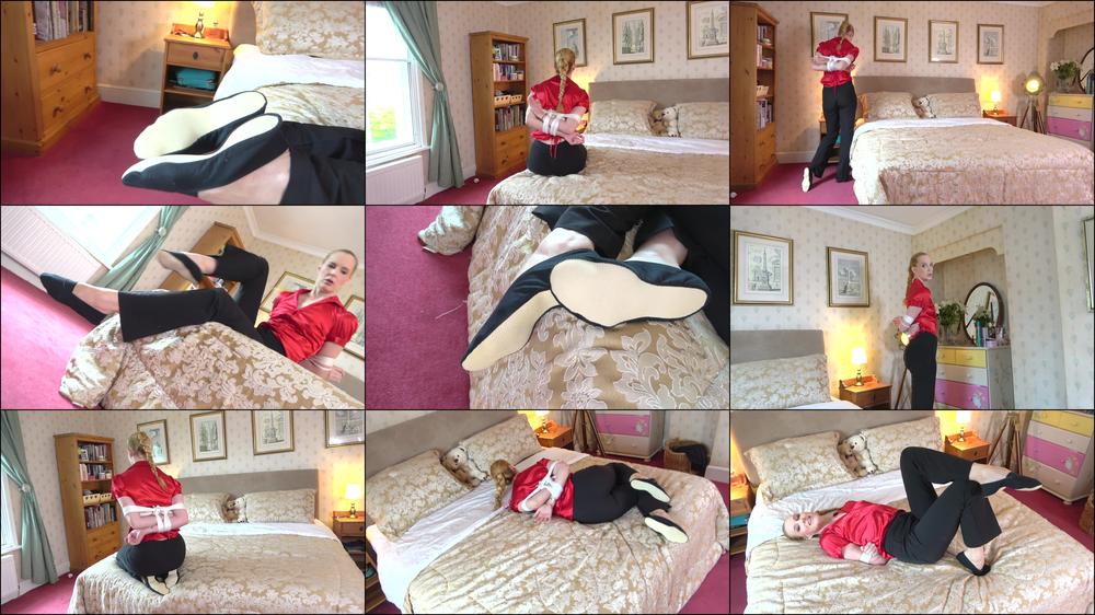 Ariel Anderssen Box Tie In Red Satin Blouse