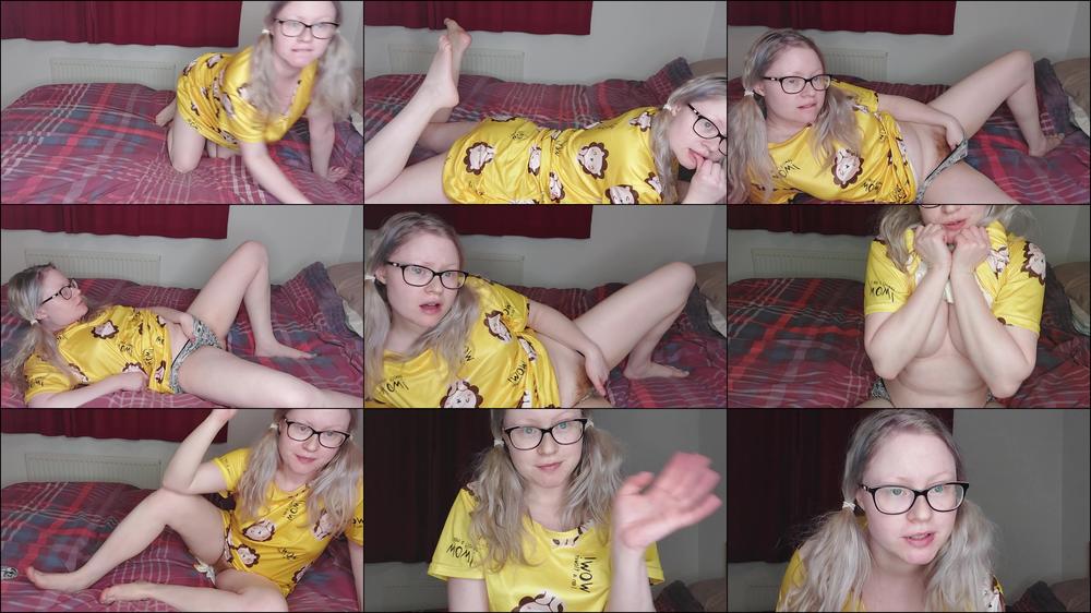 Masturbating In Pigtails And Natural