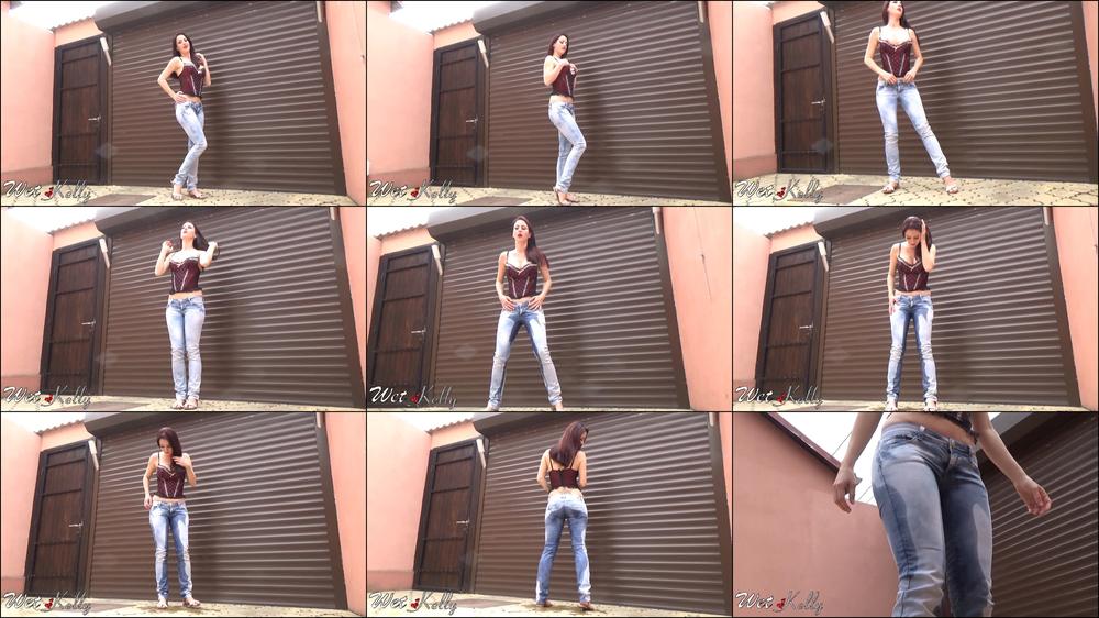 Wet Kelly Pee On My Jeans Photoshooting