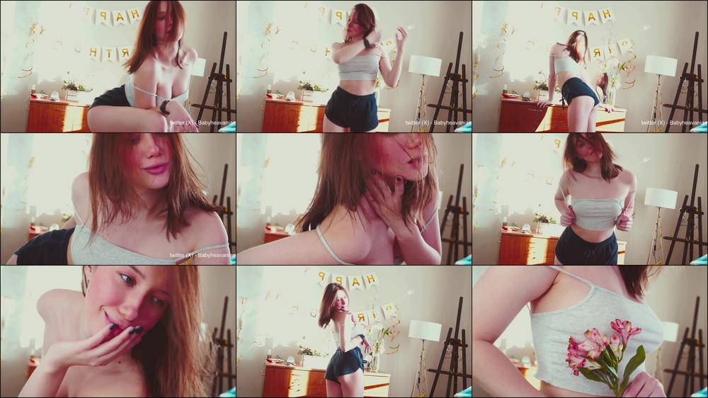 Little tease in sunny room