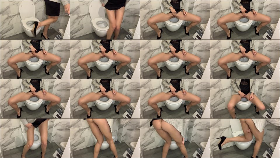 Alexagrey P–Ing In The Office Toilet