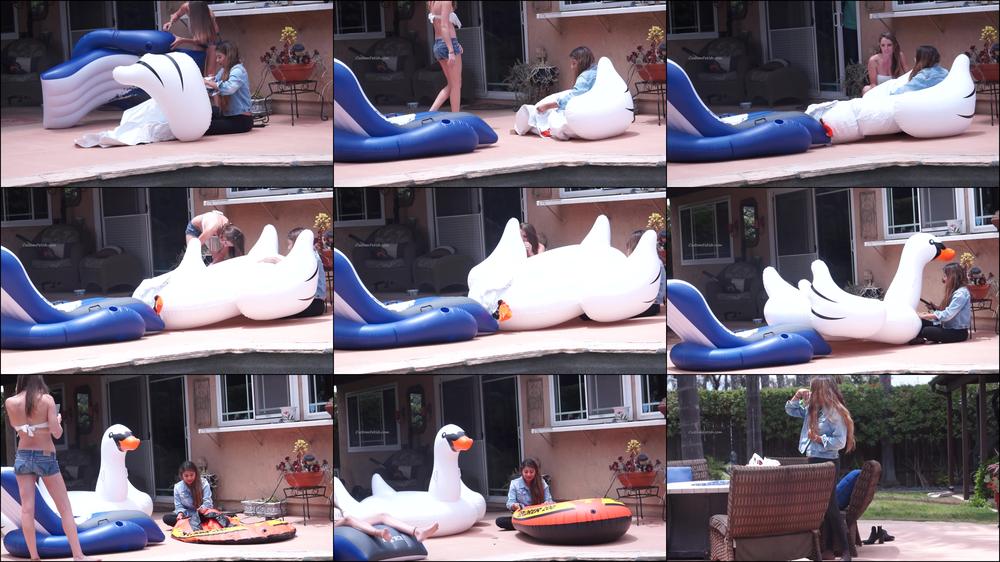 Vivi and Madison Inflatable BTS