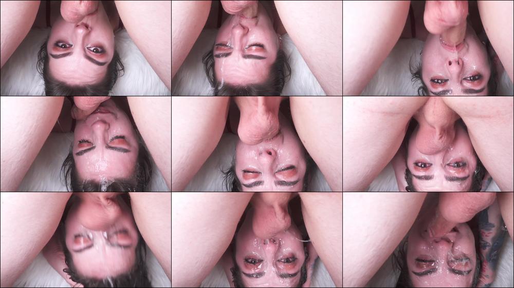 Extra Hard Upside Down Face Fucking