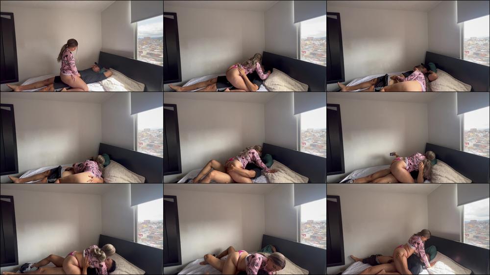 homewrecker slut fuck man while his wife is on a video call - July 31, 2023
