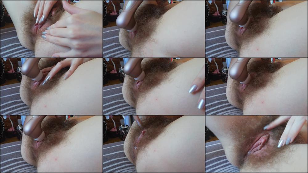 Cuteblonde666 Hairy Pussy Big Clit Orgasm Side View