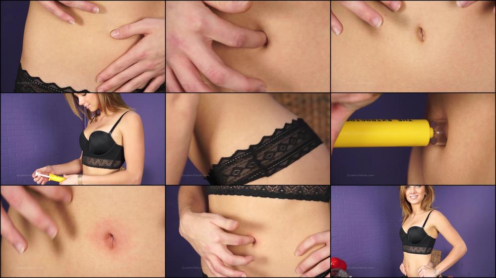 Amber V. Shows Her Belly Button