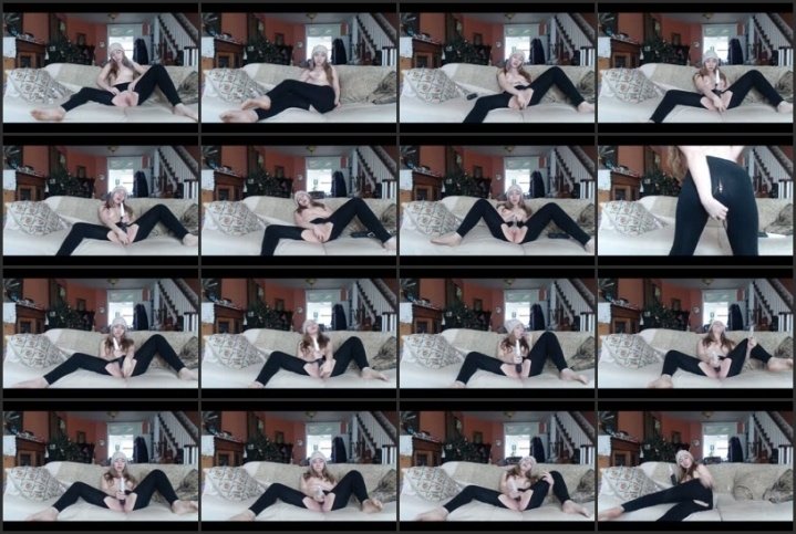 Fiadhluna Ripped Black Leggings Cum