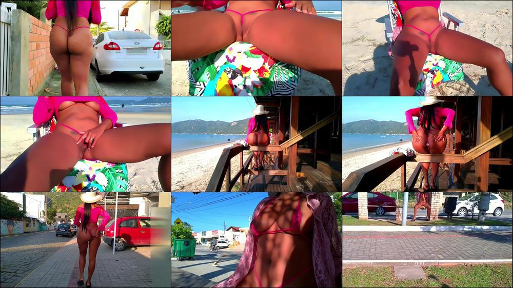 ANAL PLUG NANO  BIKINI  WALKING AROUND