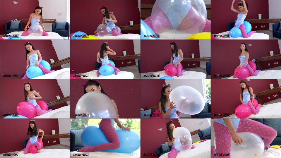 Amateurboxxx Lulu Chu Big Balloon Riding And Popping