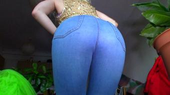 Blue JEANS JOI EDGING Games (Goddess Vanessa)