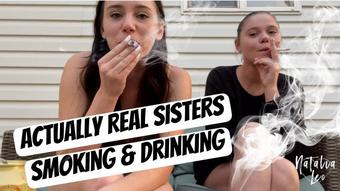 Natalialeo Sisters Smoking And Getting Sloshed (NataliaLeo)