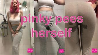 peeing myself in leggings (pinkbaby24)