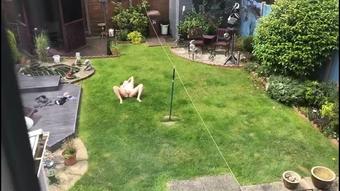 Masturbating in Middle of Friends Garden (SuzieLove212)