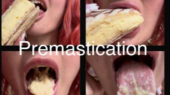 Sensual Drooling Eating Cream Cake Premastication - July 09, 2023 (Yourhikerbabe)