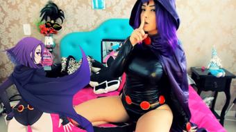 Ravena Raven titãs cosplay JOI fucking - December 19, 2018 (Emanuelly Raquel)