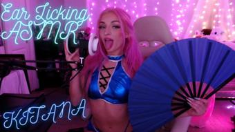 ASMR Kitana Ear Licking (boudoirbunny)
