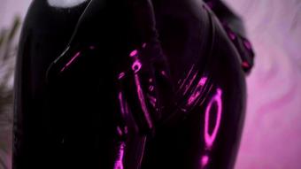 Hot Joi In Black Latex Catsuit (MissEllieMouse)
