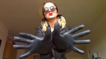 Leather Glove, Leather Jacket Executrix (Goddess Vanessa)