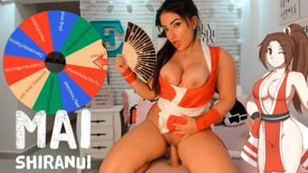 Mai Shiranui cosplay wheel of sex game - August 03, 2022 (Emanuelly Raquel)