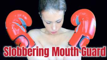 Slobbering Mouth Guard spit boxing fetish (JuliaCrown)