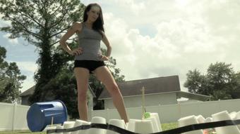 Giantess Slyyy Destroys Tiny Village (Ginary)