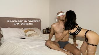 Blindfolding My Boyfriend and Teasing (Avery Black)