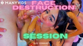 Huge Destruction of throat without Mercy (Xlivestudio)