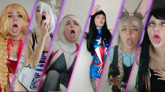 AHEGAO FACE COSPLAY COMPILATION vol.2 - Dec 21, 2020 (Lil cosplay slut)