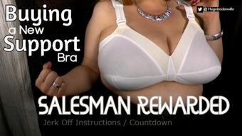 Salesman Rewarded Buying a New Bra - September 29, 2022 (hugeboobswife)