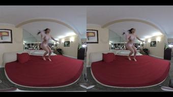 VR 3D 1 MIN PREVIEW Kaitlyn Fucks 3 Guys (TadPoleXXXStudio)