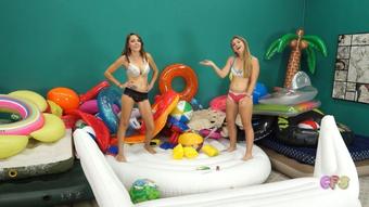 Madison n Julie's First Deflate Destroy (Custom Fetish)